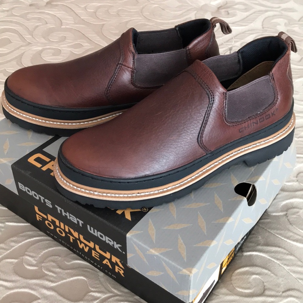 New Chinook Footwear Romeo Brown Leather Size 9M